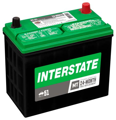 Batería Interstate MT-51-IN / 18 MESES DE GARANTIA AL 100% (foto de referencia el producto puede presentar variaciones en el color y etiquetado)