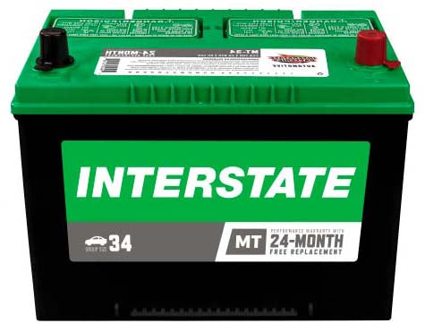 Batería Interstate MT-34R-IN / 18 MESES DE GARANTIA AL 100% (foto de referencia el producto puede presentar variaciones en el color y etiquetado)