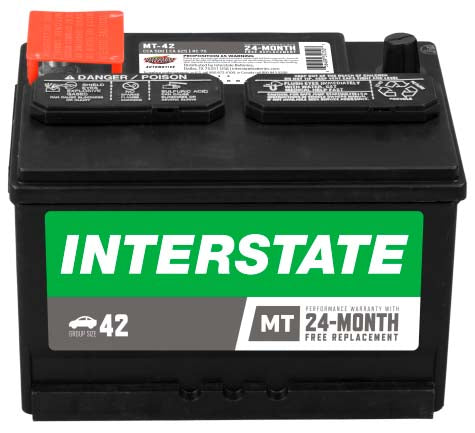 Batería Interstate MT-42-IN / 18 MESES DE GARANTIA AL 100% (foto de referencia el producto puede presentar variaciones en el color y etiquetado)