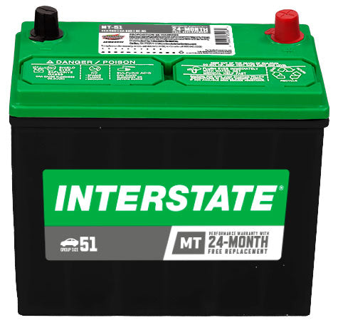 Batería Interstate MT-51-IN / 18 MESES DE GARANTIA AL 100% (foto de referencia el producto puede presentar variaciones en el color y etiquetado)