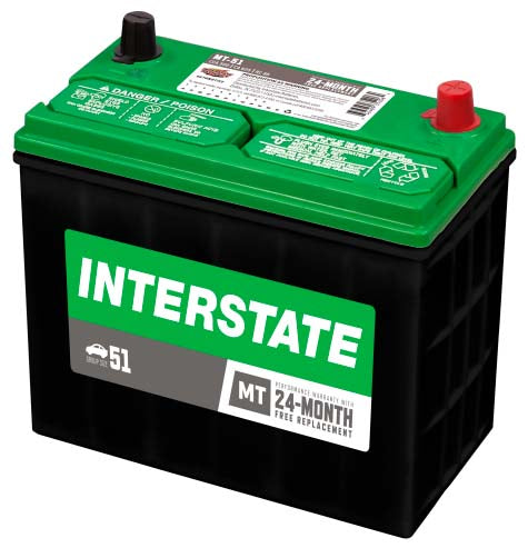 Batería Interstate MT-51-IN / 18 MESES DE GARANTIA AL 100% (foto de referencia el producto puede presentar variaciones en el color y etiquetado)