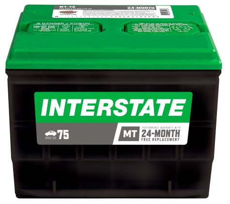 Batería Interstate MT-75-IN / 18 MESES DE GARANTIA AL 100% (foto de referencia el producto puede presentar variaciones en el color y etiquetado)