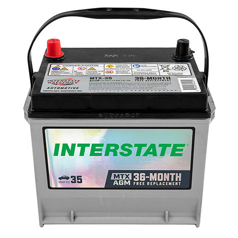 Batería Interstate AGM MTX-35-IN / 24 MESES DE GARANTIA AL 100% (foto de referencia el producto puede presentar variaciones en el color y etiquetado)