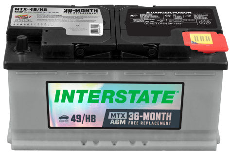 Batería Interstate AGM MTX-49/H8-IN / 24 MESES DE GARANTIA AL 100% (foto de referencia el producto puede presentar variaciones en el color y etiquetado)