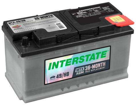 Batería Interstate AGM MTX-49/H8-IN / 24 MESES DE GARANTIA AL 100% (foto de referencia el producto puede presentar variaciones en el color y etiquetado)